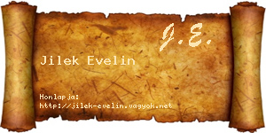 Jilek Evelin névjegykártya